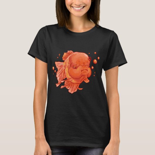 Boze Oranje Oranda Vis T-shirt (Voorkant)