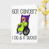 Boze patiënt krijgt kanker kaart (Gele Bloem)