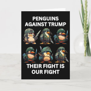 Boze Pinguïns Tegen Trump Hun Strijd Is Onze Strij Kaart