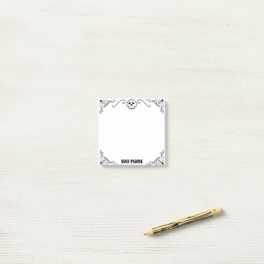 Boze plannen post-it® notes (Op bureau)