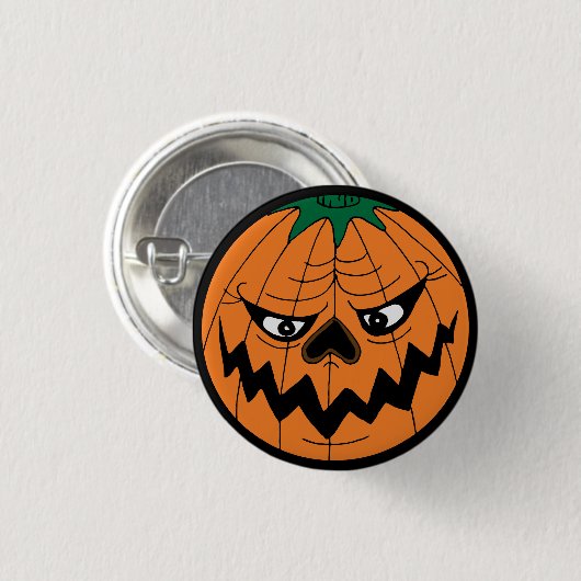 Boze pompoen griezelig Kinder Halloween Party Ronde Button 3,2 Cm (Voorkant /achterkant)