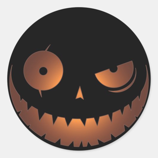 Boze pompoen Sticker (Voorkant)