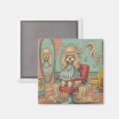 Boze Poodle  Magneet (Voorkant / Achterkant)