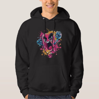 Boze Popsicle Schreeuwende Grafische Hoodie
