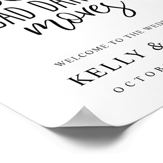 Boze Poster voor voedsel en slechte dans (Hoek)