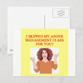 boze psychologische grap briefkaart (Voorkant / Achterkant)