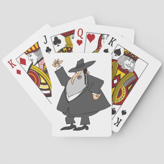 Boze rabbijn speelkaarten (Achterkant)