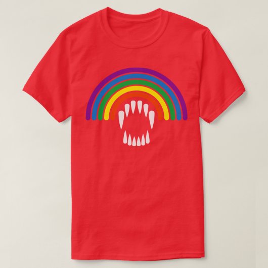 Boze regenboog t-shirt (Design voorkant)
