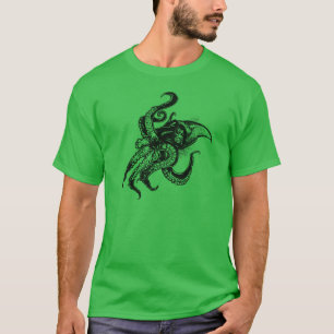 Boze ReuzePijlinktvis in Zwarte T-shirt