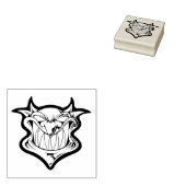 Boze Rode Duivel Rubberstempel (Gestempeld)