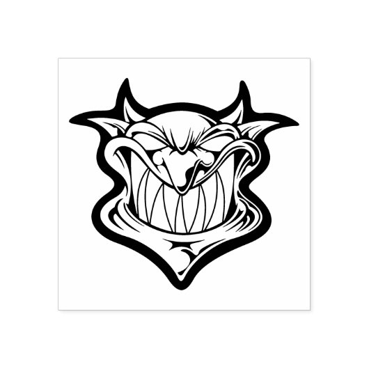 Boze Rode Duivel Rubberstempel (Afrduk)