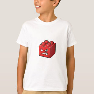 Boze Rode Speelgoed Baksteen Kinderen T-shirt