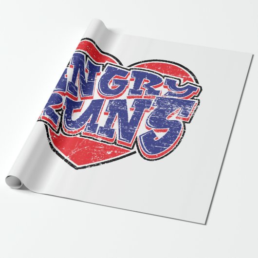 Boze Runs fans ontwerp v2 Cadeaupapier (Uitgerold)