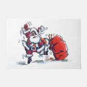 Boze Santa deurmat grote kerstman (Voorkant)