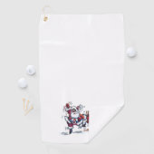 Boze Santa golf handdoek (Insitu)