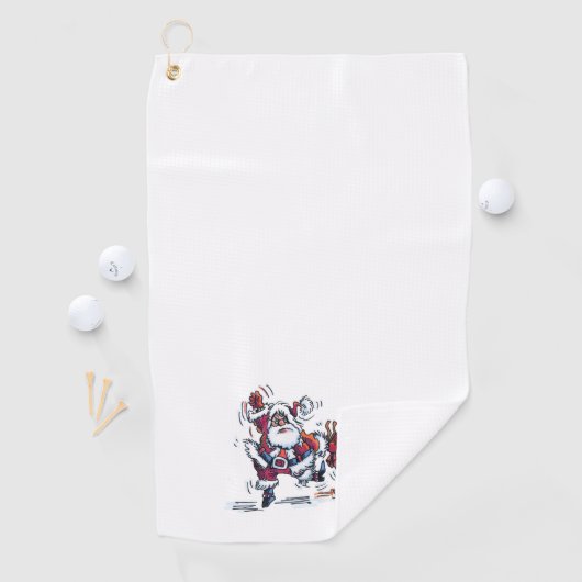 Boze Santa golf handdoek (Insitu)