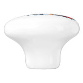 Boze Santa keramische knop (Zijkant)