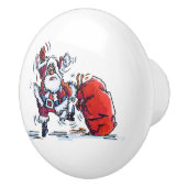 Boze Santa keramische knop (Rechts)