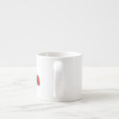 Boze Santa linkerhand espresso mok (Achterkant)