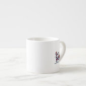 Boze Santa linkerhand espresso mok (Voorkant rechts)