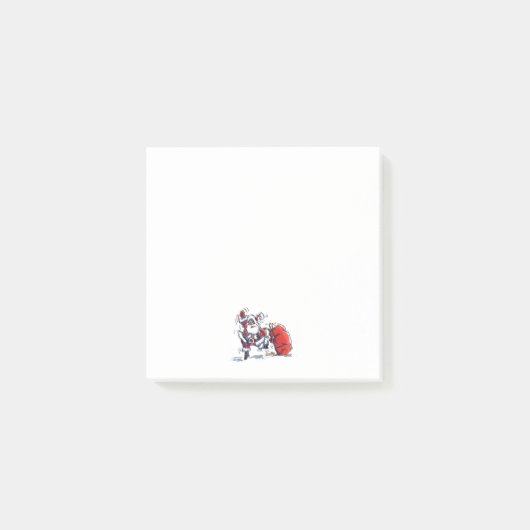 Boze Santa witte notitie pads Post-it® Notes (Voorkant)