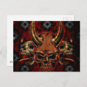 boze schedels briefkaart (Voorkant / Achterkant)