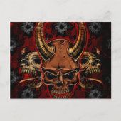 boze schedels briefkaart (Voorkant)