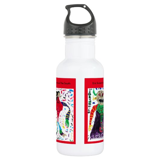 Boze schepsels waterfles (Achterkant)