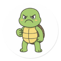 Boze Schildpad Sticker