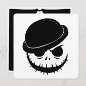 Boze Skelet Bot Bash Feest Halloween Uitnodiging (Voorkant / Achterkant)