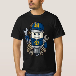 Boze Spark Plug Monteur - Grappig Garage Mascotte  T-shirt