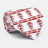 Boze spinnen komen eraan T-Shirt Stropdas (Opgerold)