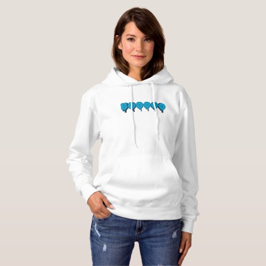 boze spooktekst hoodie (Voorkant volledig)