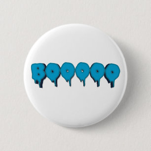 boze spooktekst ronde button 5,7 cm