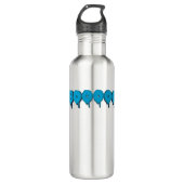 boze spooktekst waterfles  (Voorkant)