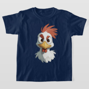 Boze Tekenfilm Kippenkop T-shirt