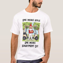 Boze Trump speelt golf terwijl hij de regering sni T-shirt