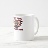 Boze vampierkat hunkert naar zoete Halloween-bloed Koffiemok (Voorkant rechts)