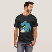 Boze Vierkante Dolfijn T-shirt (Voorkant volledig)