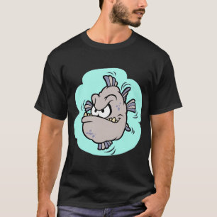 Boze vis uit cartoon t-shirt