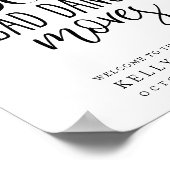 Boze voedsel en slechte dans bruiloft poster (Hoek)