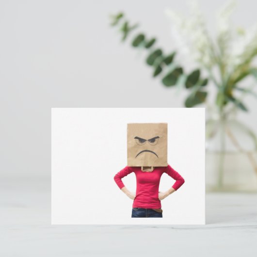 Boze vrouw briefkaart (Staand voorkant)