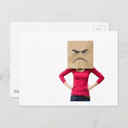 Boze vrouw briefkaart (Voorkant / Achterkant)