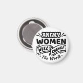 Boze vrouw verandert de wereld magneet (Voorkant / Achterkant)