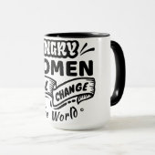 Boze vrouw verandert de wereld mok (Voorkant rechts)