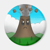 Boze vulkaan magneet (Voorkant)