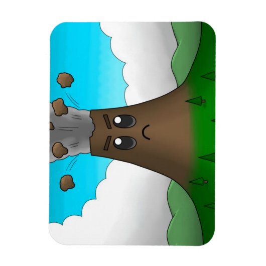 Boze vulkaan magneet (Verticaal)