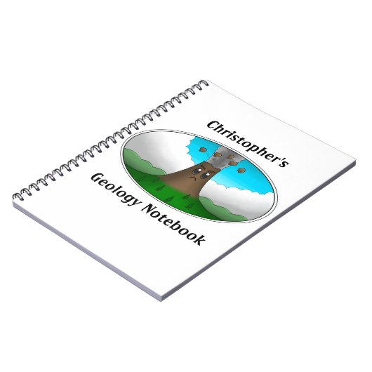 Boze vulkaan notitieboek (Linkerzijde)