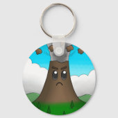 Boze vulkaan sleutelhanger (Achterkant)