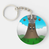 Boze vulkaan sleutelhanger (Voorkant)